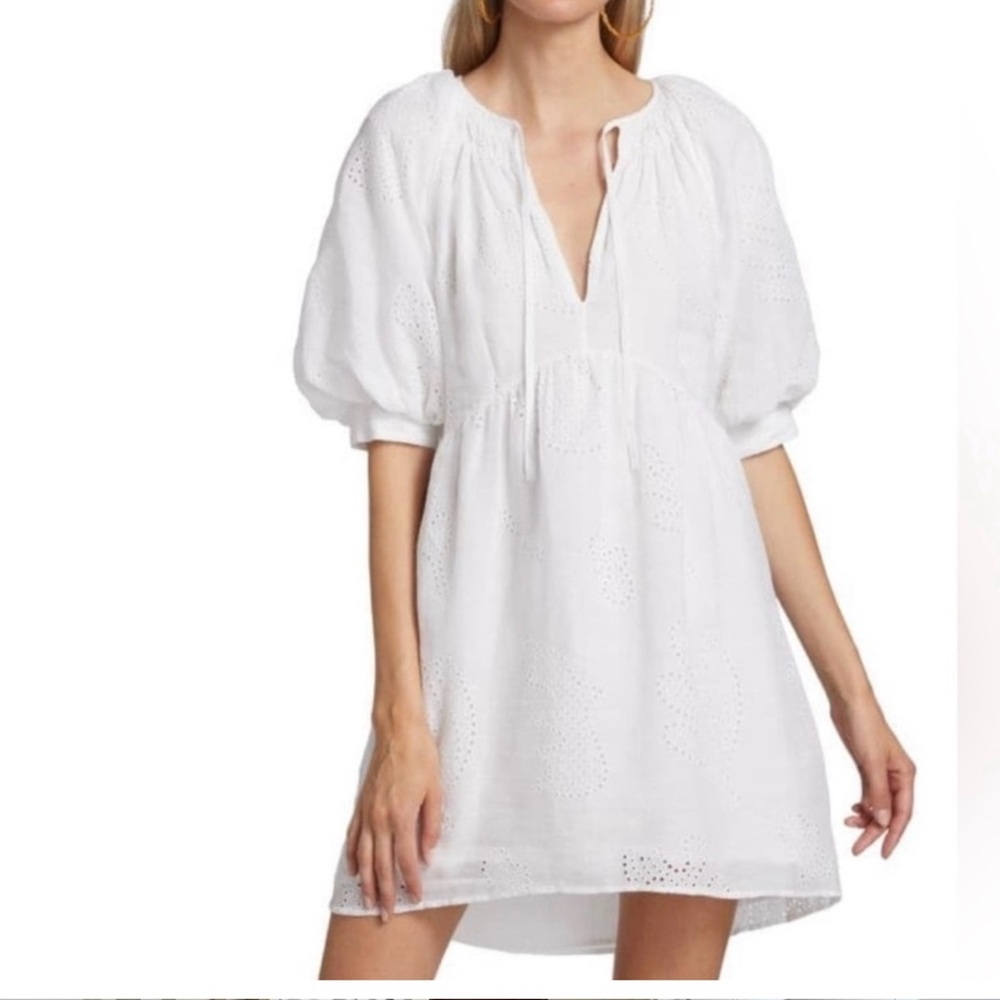 Frame  Women's White Eyelet dress XS